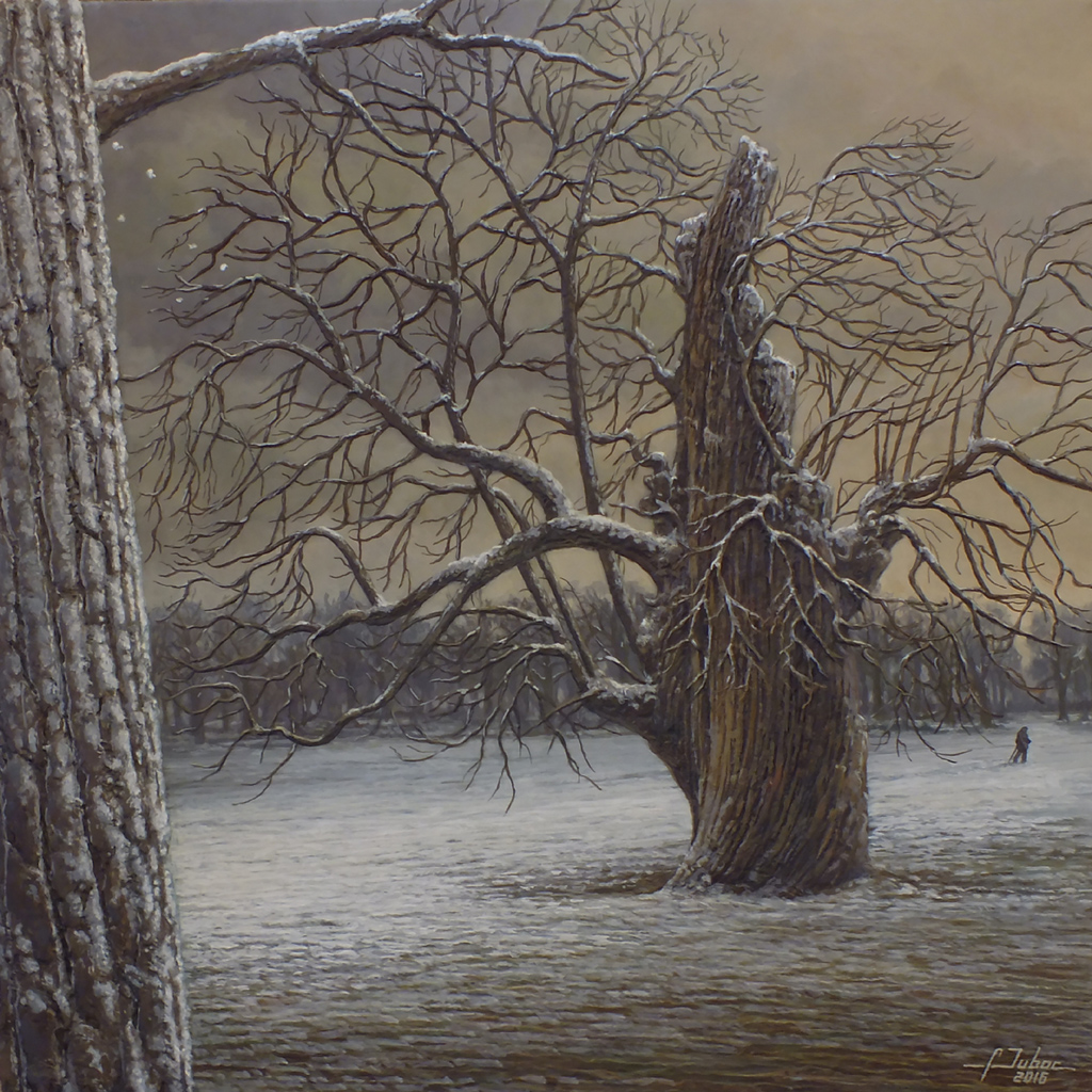 tableau d'un arbre en hiver